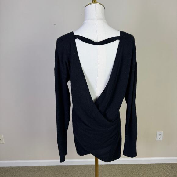 Athleta 100% Cashmere Open Back Long Sleeve Sweater US Women’s XL - Picture 2 of 6